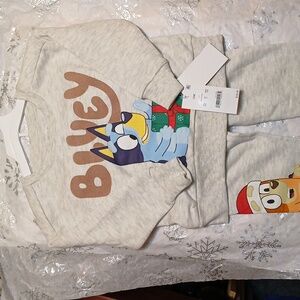 Christmas Bluey Sweater and Pants Set